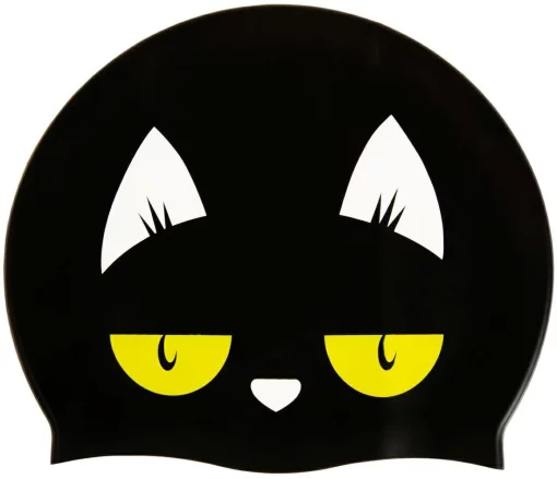 Шапка для плавання Aqua Speed KIDDIE 60649 чорний, принт Діт OSFM