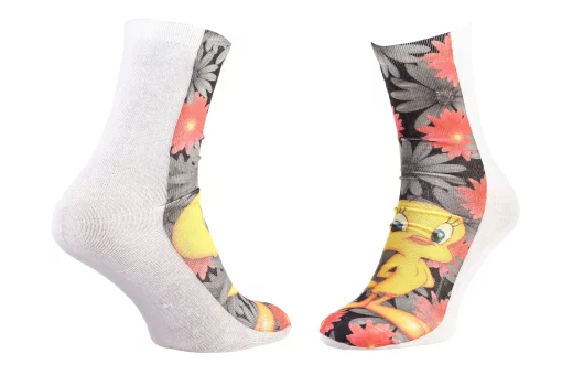 Шкарпетки LOONEY TUNES TWEETY + FLEUR чорний Діт 36-41