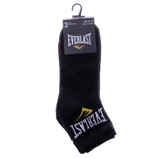 Шкарпетки Everlast QUARTER SOCKS 3 PAIR чорний Уні 35-40