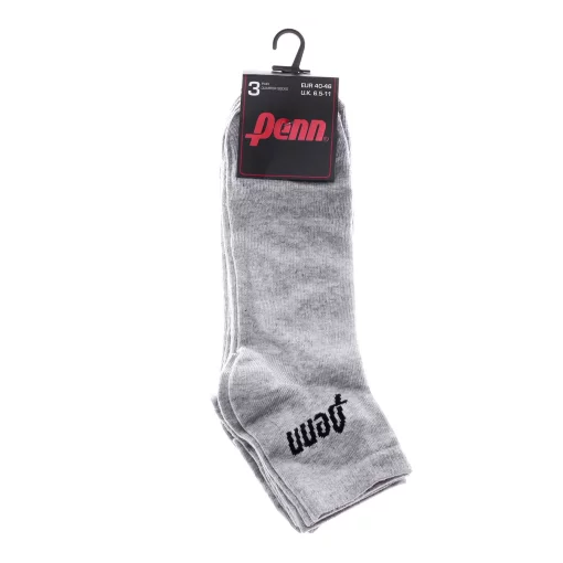 Шкарпетки Penn QUARTER SOCKS 3 PAIR сірий Уні 40-46