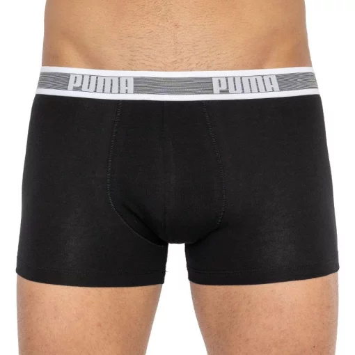 Труси-шорти Puma WORLDHOOD STRIPE TRUNK 2P сірий, білий, чорний Чол M
