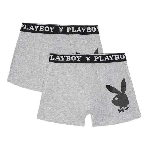 Набір з 2 труси-боксери Playboy ANNYA PLAYBOY BOXERSHORT сірий Чол XL