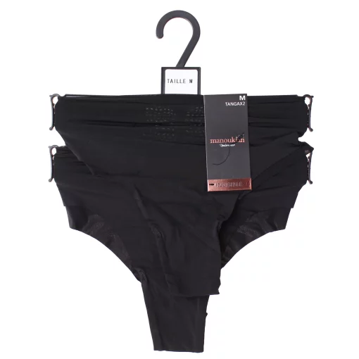 Труси Manoukian TANGA-X2-FEMME чорний Жін M