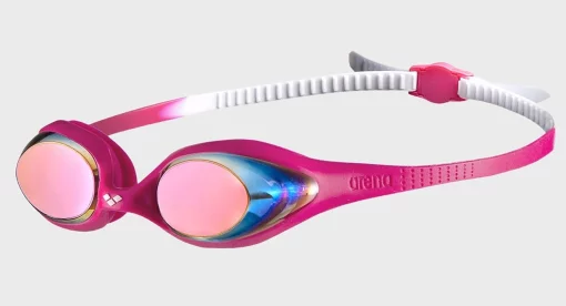 Окуляри для плавання Arena SPIDER JR MIRROR рожевий, білий Діт OSFM