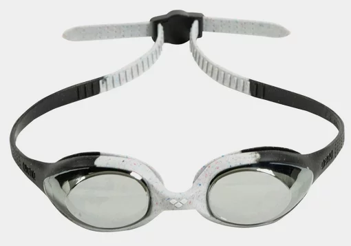 Окуляри для плавання Arena SPIDER JR MIRROR чорний, білий Діт OFSM