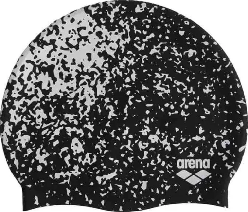 Шапка для плавання Arena PRINT 2 чорний, білий One Size (1E368-120)