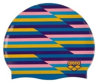 Шапочка для плавання Arena PRINT 2 синій, фіолетовий, рожевий, помаранчевий Уні OFSM