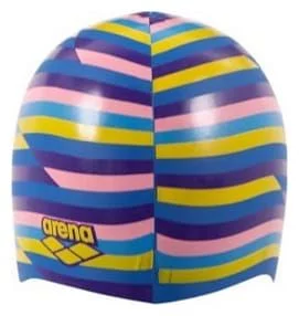 Шапочка для плавання Arena PRINT 2 синій, фіолетовий, рожевий, помаранчевий Уні OFSM