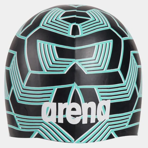 Шапка для плавання Arena POOLISH MOULDED чорний, бірюзовий Уні OSFM
