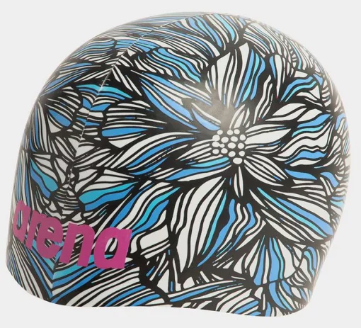 Шапка для плавання Arena POOLISH MOULDED чорний, білий, синій Уні OSFM