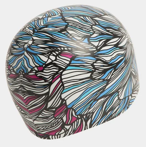 Шапка для плавання Arena POOLISH MOULDED чорний, білий, синій Уні OSFM