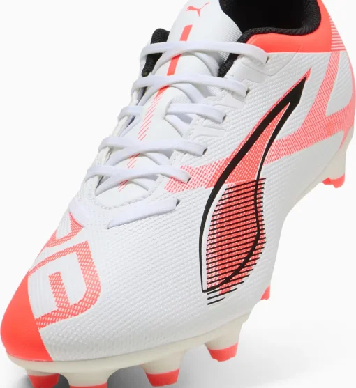 Бутси Puma ULTRA 5 PLAY FG/AG білий, помаранчевий Уні 40