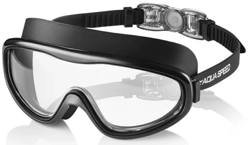 Окуляри для плавання Aqua Speed TIVANO 9244 чорний, сірий Уні OSFM (235-07)