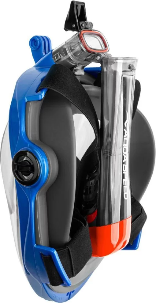 Повнолицьова маска Aqua Speed SPECTRA 2.0 9909 чорний, синій Уні S/M