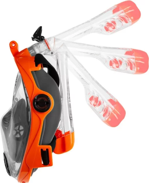 Повнолицьова маска Aqua Speed SPECTRA 2.0 9915 чорний, помаранчевий Уні S/M