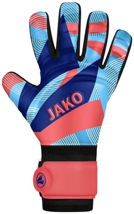 Рукавички воротарські Jako River Basic Junior RC помаранчевий, синій Діт 3 (14,5 см)