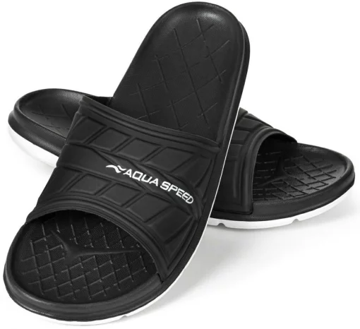 Шльопанці Aqua Speed ASPEN 9337 чорний, білий Чол 39
