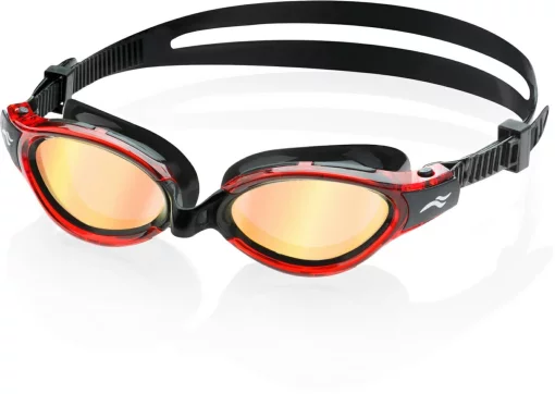 Окуляри для плавання Aqua Speed TRITON 2.0 MIRROR 60409 чорний, червоний Уні OSFM