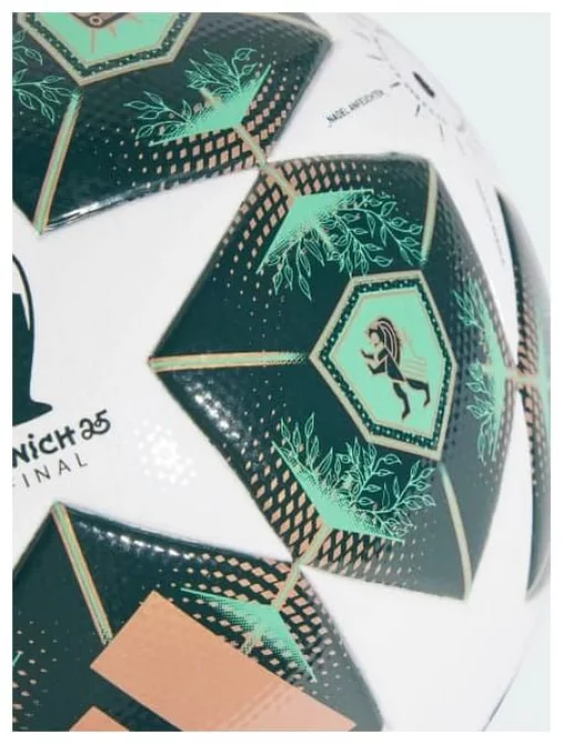 М'яч футбольний Adidas UCL LGE білий, зелений Уні 4