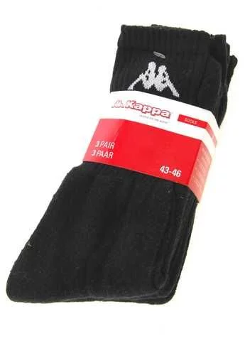 Шкарпетки Kappa Trisper Tennis Sock 3pk чорний Уні 35-38