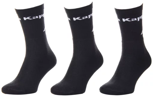Шкарпетки KAPPA SOCKS LOGO SABOYA 3PACK чорний Уні 35-38