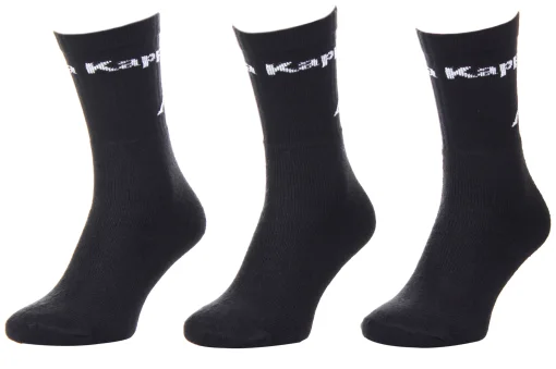 Шкарпетки KAPPA SOCKS LOGO SABOYA 3PACK чорний Уні 39-42