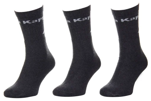 Шкарпетки KAPPA SOCKS LOGO SABOYA 3PACK темно-сірий Уні 39-42
