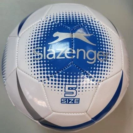 М'яч футбольний Slazenger AC football white/royal blue/silver/black size 5