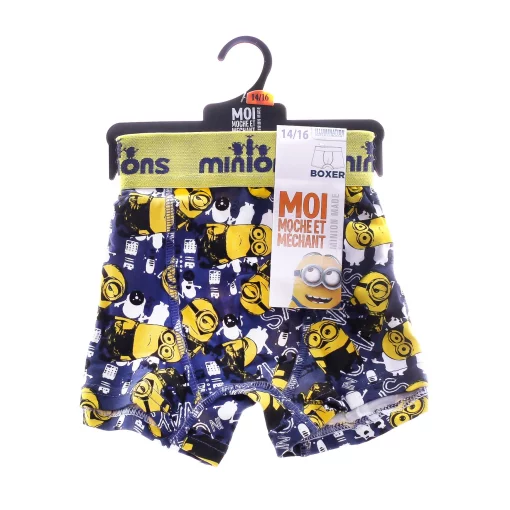 Труси-боксери MinionS JAUNE- SALOPETTE+GUITARE Темно-синій Чол 6-8