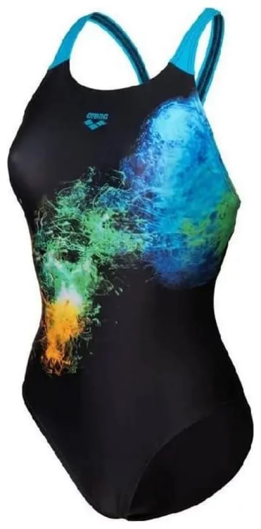 Купальник закритий для жінок Arena VIBRANT SWIMSUIT SWIM PRO BACK чорний Жін 42