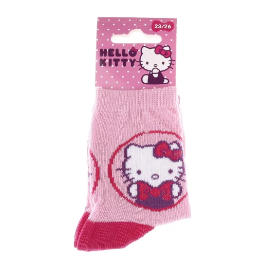 Шкарпетки HELLO KITTY TETE HK + ECRITURE блідо-рожевий Діт 19-22, арт.32770-7