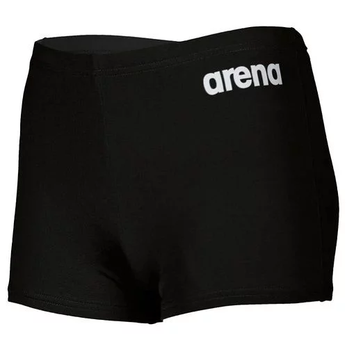 Плавки-боксери для хлопців Arena BOY'S TEAM SWIM SHORT SOLID чорний, білий Діт