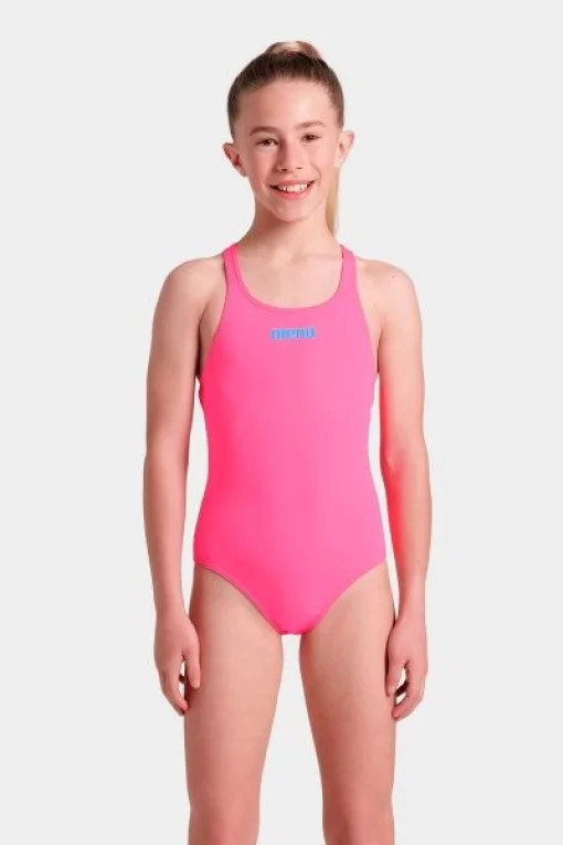 Купальник закритий для дівчат Arena TEAM SWIMSUIT SWIM PRO SOLID рожевий Діт 140 см