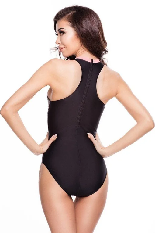 Купальник закритий для жінок Aqua Speed NINA 6400 чорний, сірий, кораловий Жін 36