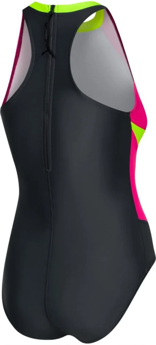 Купальник закритий для жінок Aqua Speed NINA 60933 чорний, малиновий, салатовий Жін