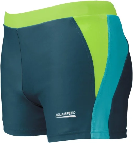 Плавки-боксери для чоловіків Aqua Speed DARIO 6250 блакитний, зелений, синій Чол 3XL (94-102 см)