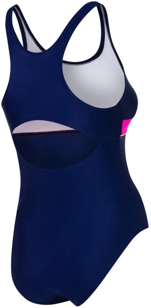 Купальник для дівчат Aqua Speed EMILY 7004 темно-синій, рожевий Діт 140см