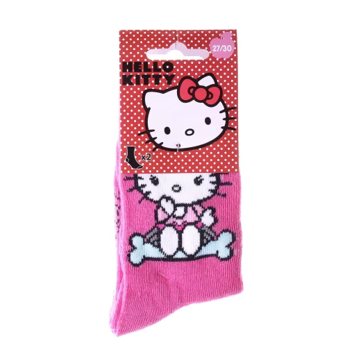 Шкарпетки HELLO KITTY SOCKS 2P пурпурний, сірий Діт 27-30 арт 36762-1