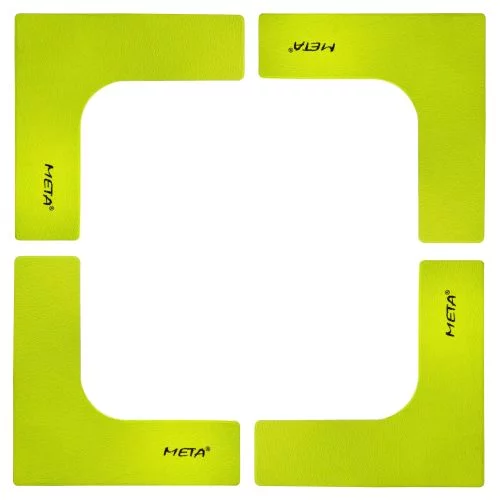 Набір плоских кутових фішок-маркерів Meta Flat Corner Marker Set of 4 лимон Уні 25х25 см