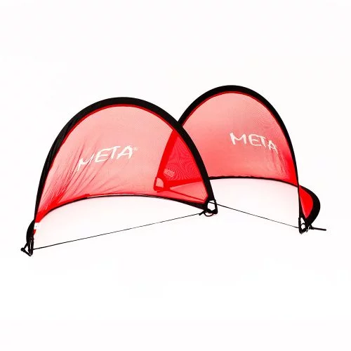Ворота тренувальні Meta Pop Up Goal Post Pro Set of 2 чорний, червоний Уні 160х100х100 см