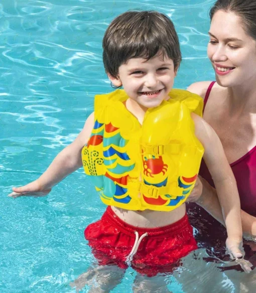 Жилет для плавання Aqua Speed TROPICAL 5654 жовтий 18-30 кг (766)