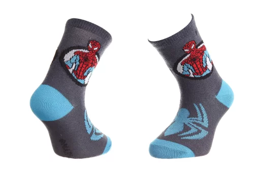 Шкарпетки SPIDER MAN BUSTE SPIDERMAN + ARAIGNEE сірий Діт 19-22,арт.43890147-6