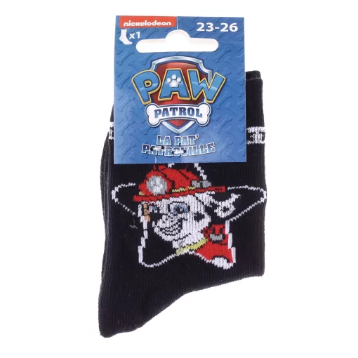 Шкарпетки PAW PATROL TETE MARCUS DANS ETOILE чорний Діт 19-22, арт.43890847-4