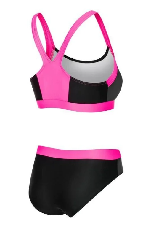 Купальник роздільний для жінок Aqua Speed NAOMI 7120 чорний, рожевий Жін 40