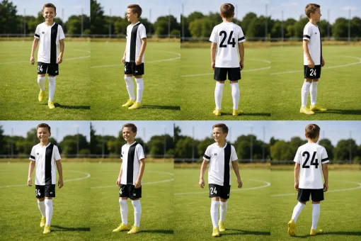 Дитяча футбольна форма X2 League (футболка+шорти), розмір XL (білий/чорний)