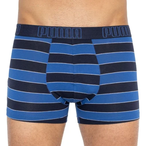 Труси-боксери Puma YD BOLD STRIPE BOXER 2P синій, чорний, білий Чол S