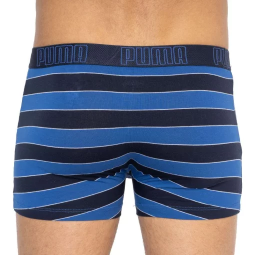 Труси-боксери Puma YD BOLD STRIPE BOXER 2P синій, чорний, білий Чол S