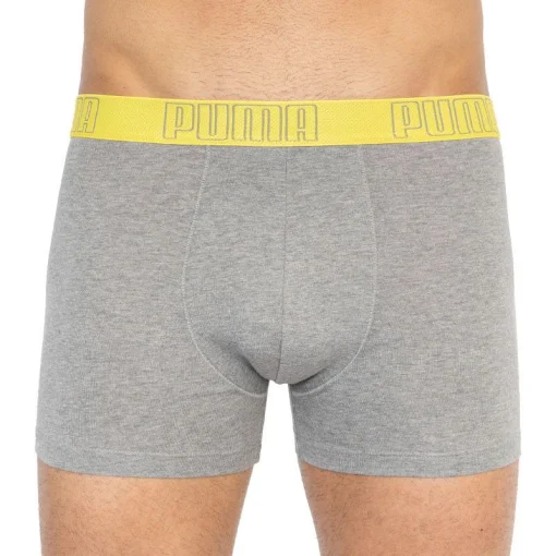 Труси-боксери Puma YD BOLD STRIPE BOXER 2P сірий, жовтий Чол L