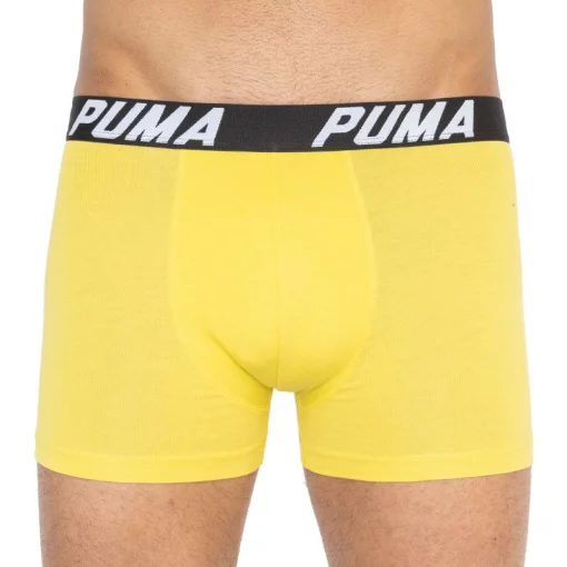 Труси-боксери Puma SPACEDYE STRIPE BOXER 2P сірий, жовтий Чол S