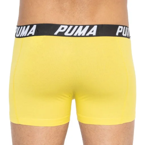 Труси-боксери Puma SPACEDYE STRIPE BOXER 2P сірий, жовтий Чол M